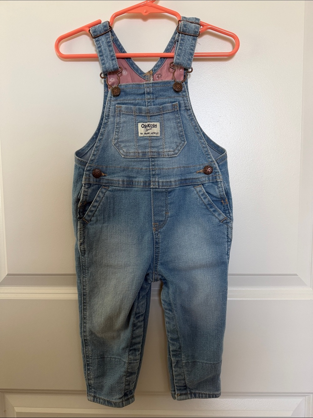OshKosh B'gosh Faded Denim Blue Kids Overalls